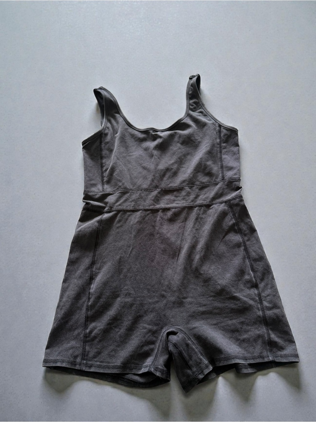 Arizona Jean Company Charcoal Gray Sleeveless Romper